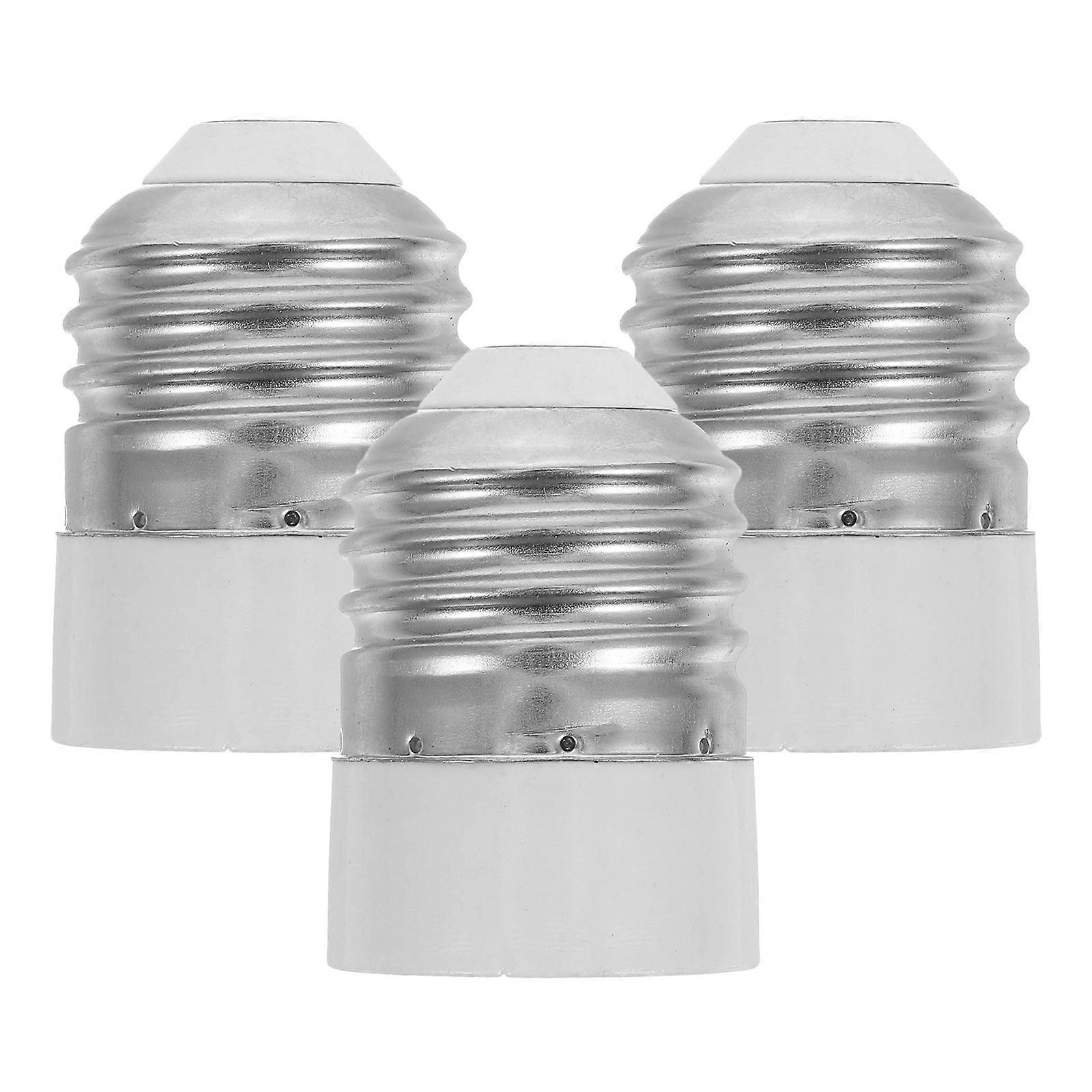 3pcs E27 To E14 Light Bulb Socket Converter Small Screw Lamp Base Adapter Copper Light Adapter Socket Indoor Lamp Socket Adapter Replacement