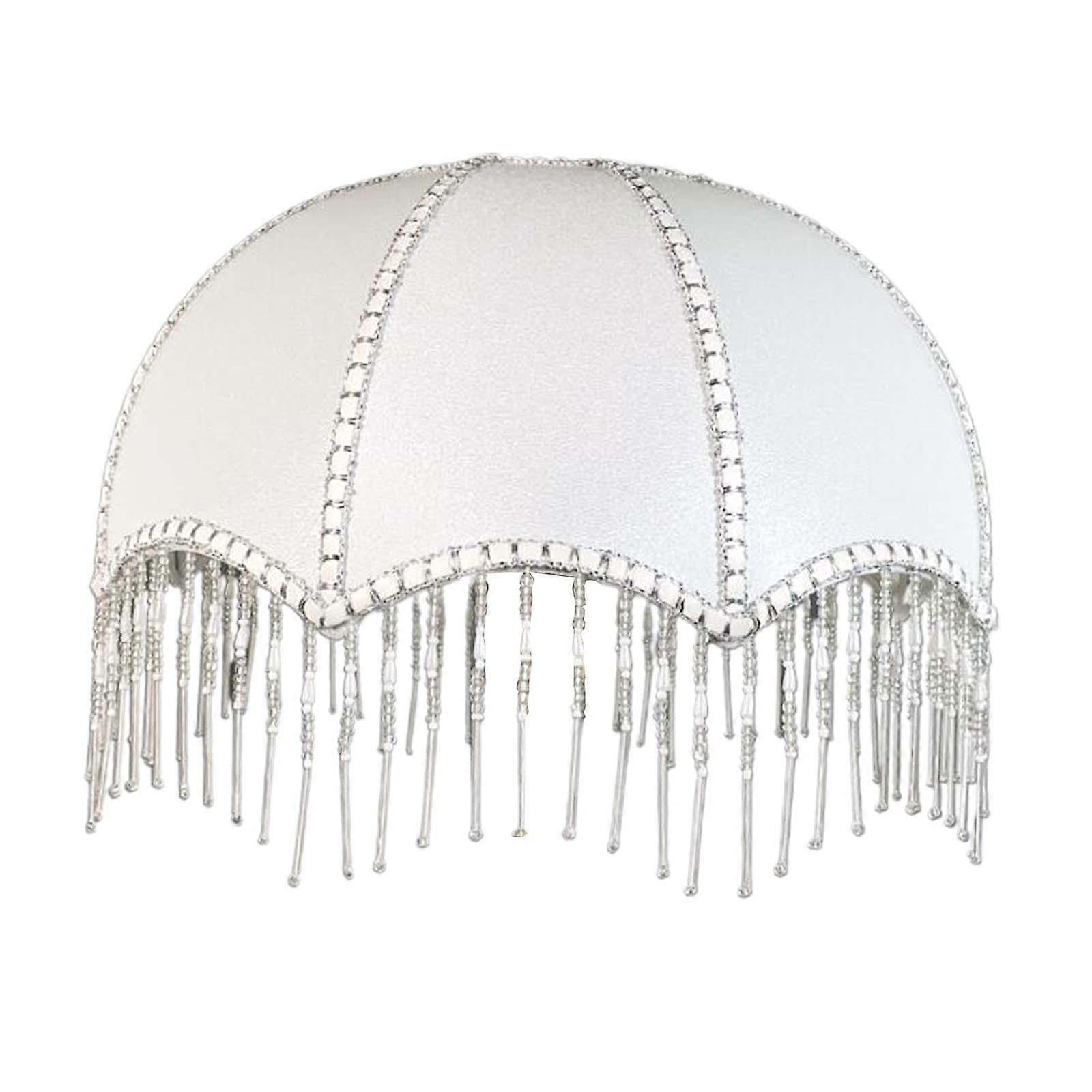 Regenschirm Form Lampenschirm Stoff Lampenschirm Elegant mit Quaste 10cm Top x 30cm