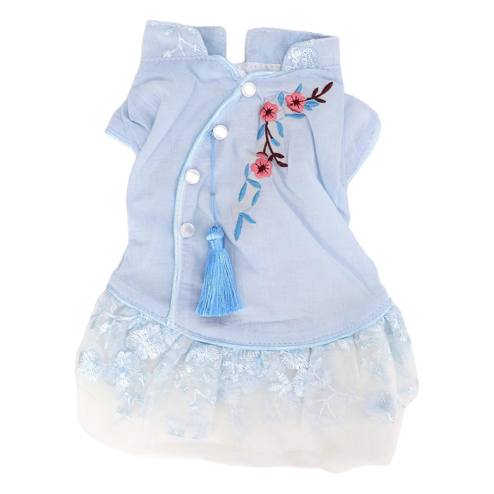 Pet Hanfu Skirt for Dogs - Soft Elegant Breathable Pettiskirt in Various Sizes and Colors for Small Pets