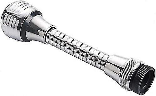 Flexible Tap Extension Faucet Sprayer, ABS Material & Chrome Finish, 360 Degree Rotation, Direct Current & Shower Spray Modes, Easy