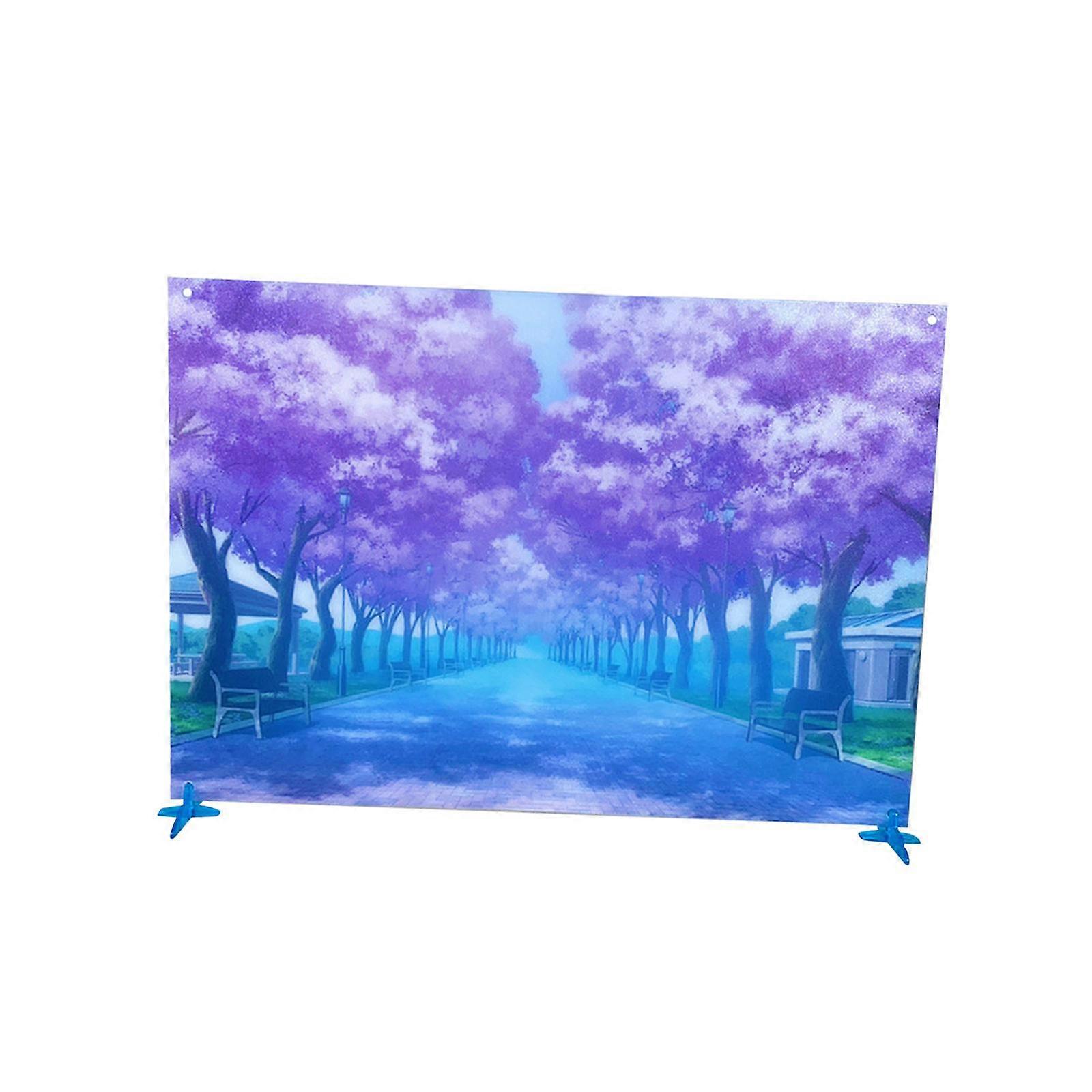 Action Figure Anime Backdrop Storage with Stand for Doll Style A