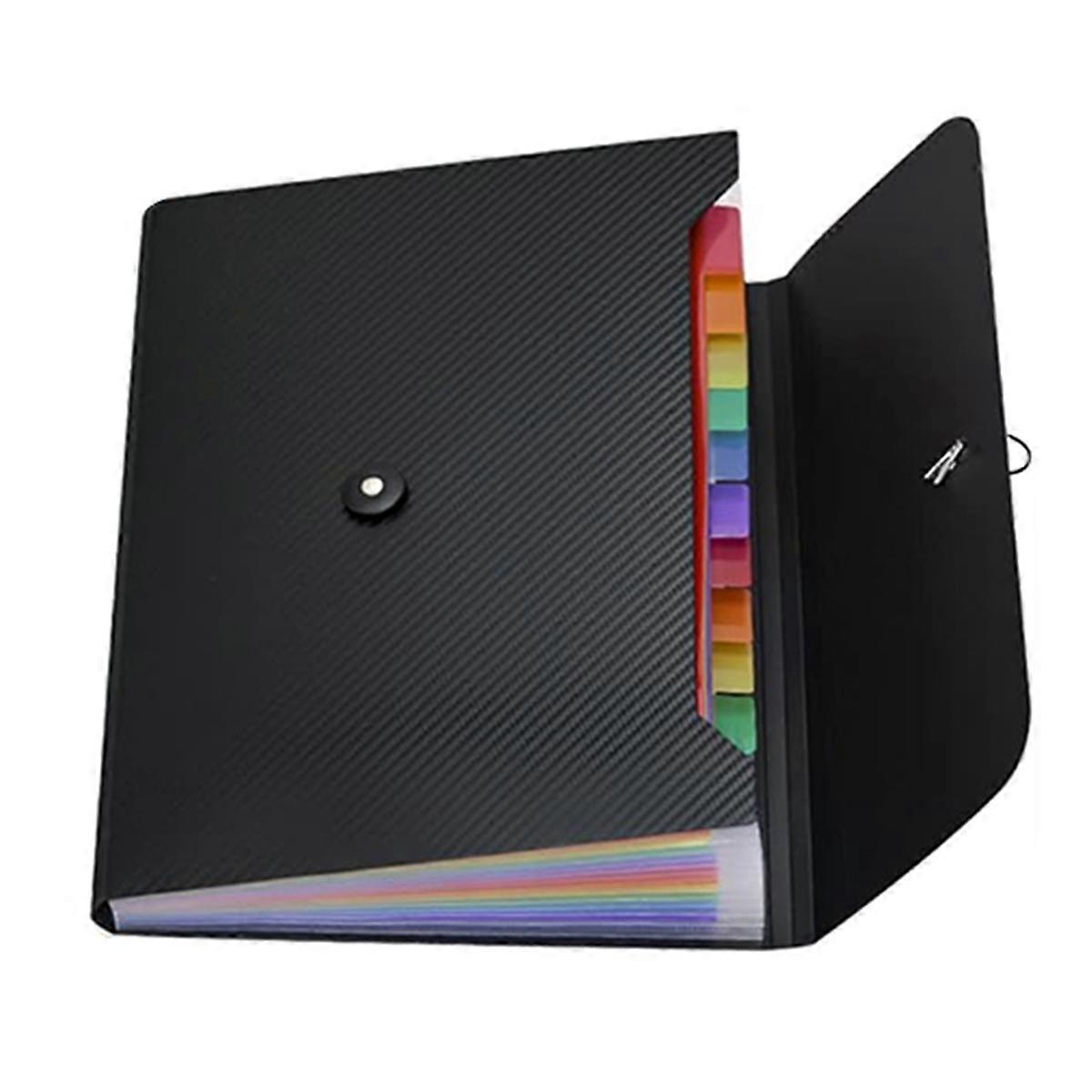 File Organizer Expanding File Folder, 13 Pockets , A4 Letter Size Paper Document Receipt Folder for Classroom, Home