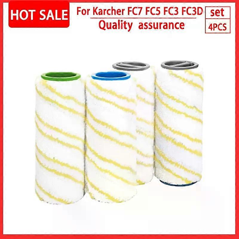 HaKeLai For Karcher FC7 FC5 FC3 Microfiber Rollers for Karcher 2.055-006.0 for Cleaning Hard Floors Smart home Replacement Rollers