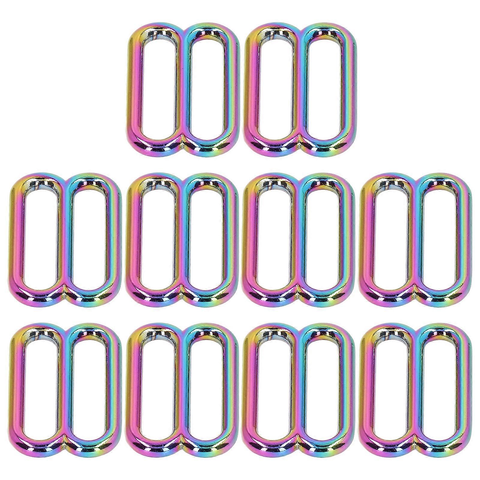 10Pcs 8 Shape Buckle Size Multi Select Metal Simple