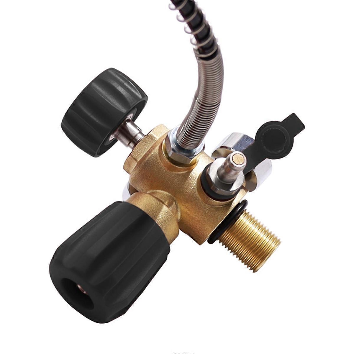 DIN Valve Scuba Adapter Filling Air Hose for PCP Air Tank, M18X1.5