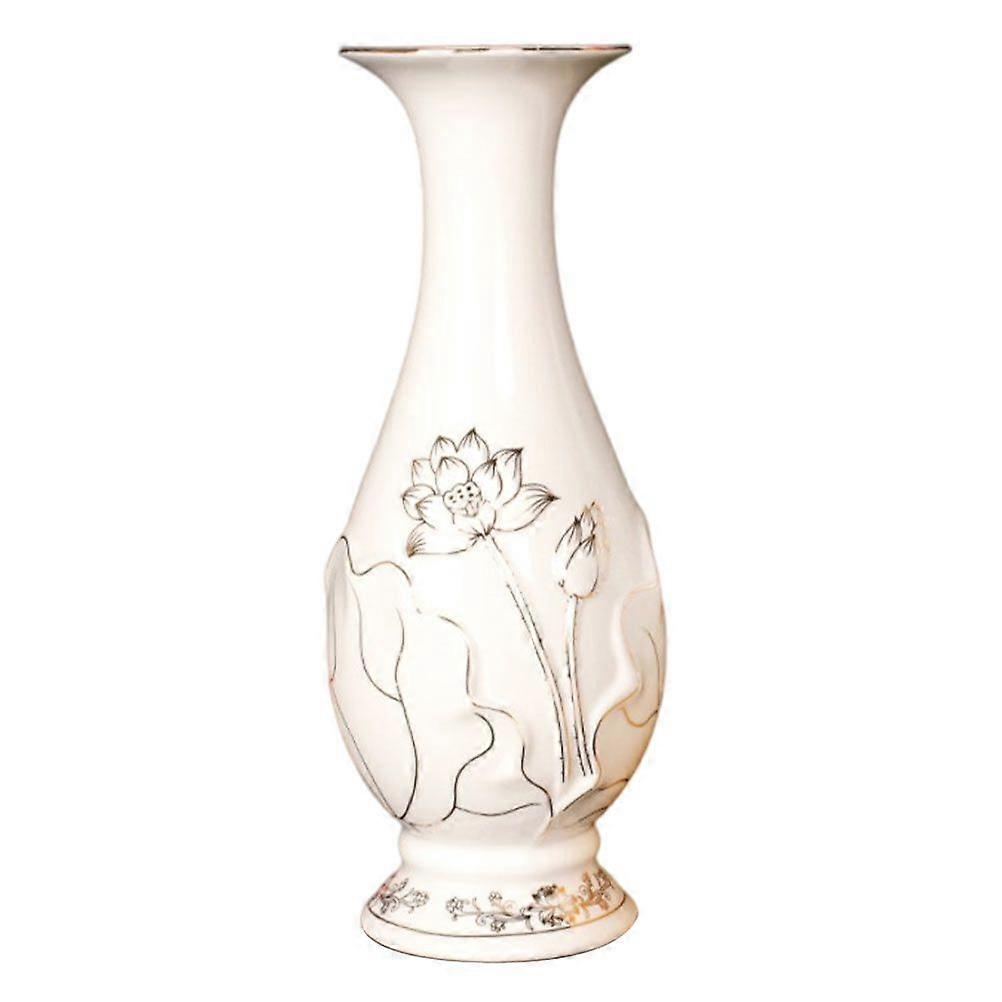 1pc Decorative Flower Arrangement Container Classical Style Ceramic Vase