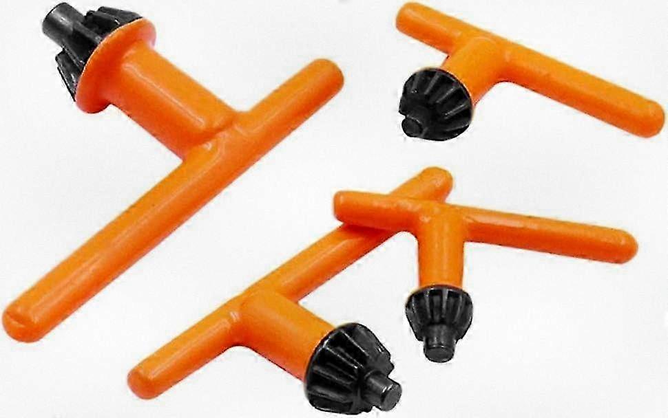 4-Piece Drill Chuck Key Set, Replacement Wrench for Power Drill Chuck, Spare Chuck Key Kit