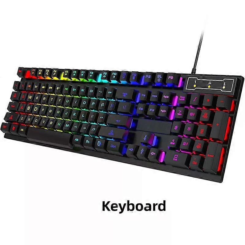 Wired Backlit Keyboard gaming Mechanic Kit waterproof Luminous 104 key keyboard And Mouse Set for Gamer PC Laptop Home Office