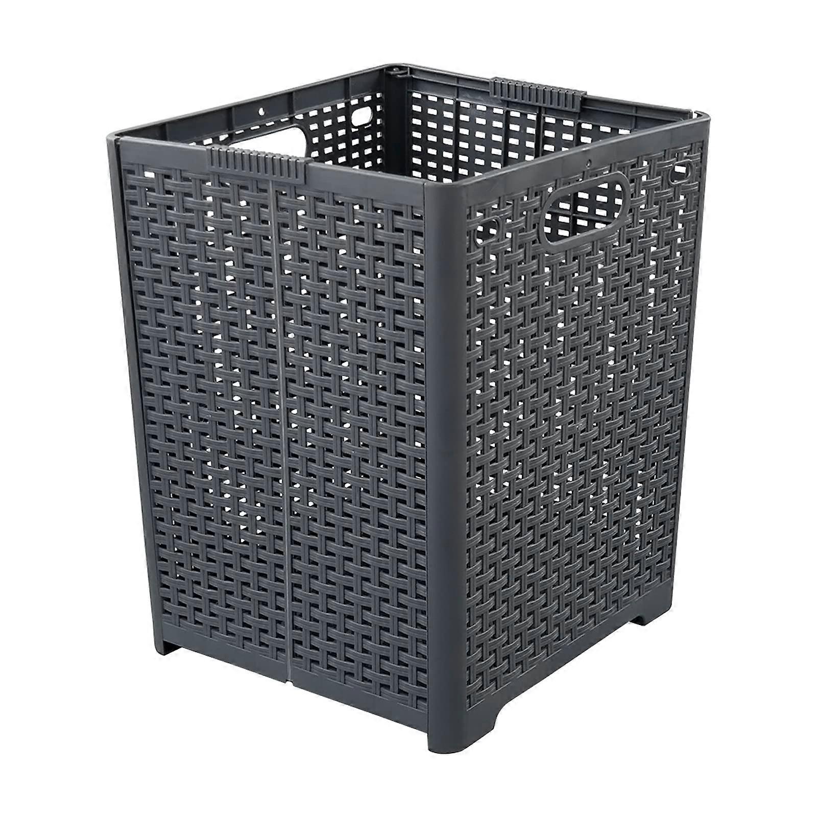 Plastic Collapsible Foldable Laundry Hamper for Laundry Storage Baskets