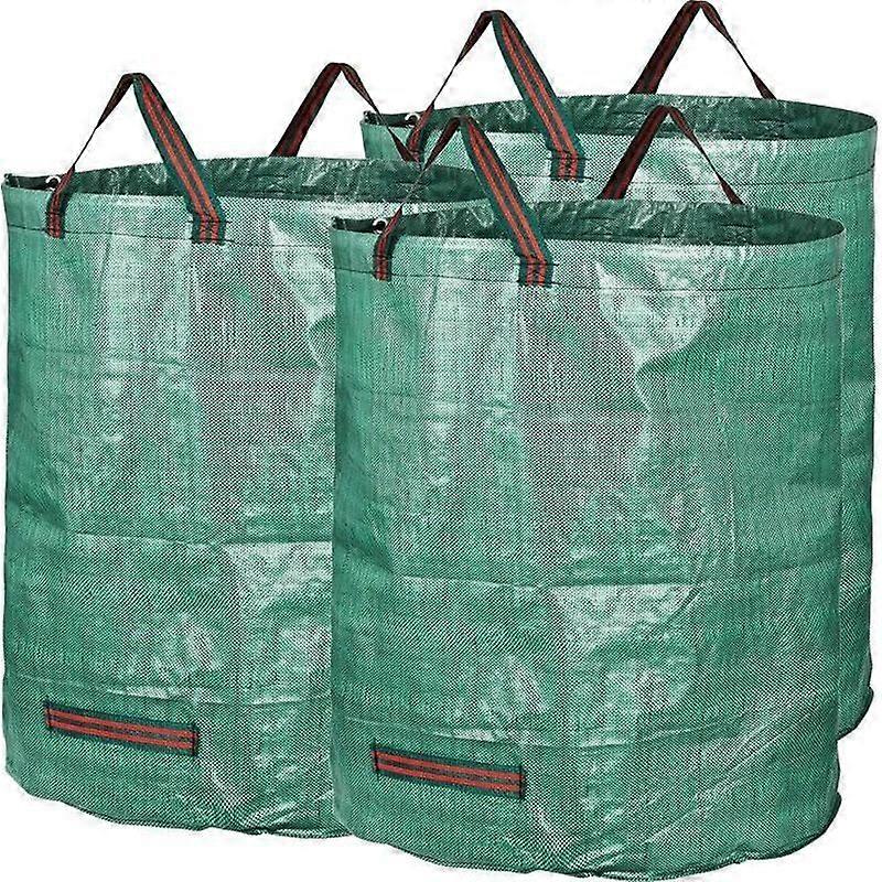 x 272L Garden Bag Strong PE Garden Waste Bag - Self-Supporting and Foldable - Reusable 3xBag