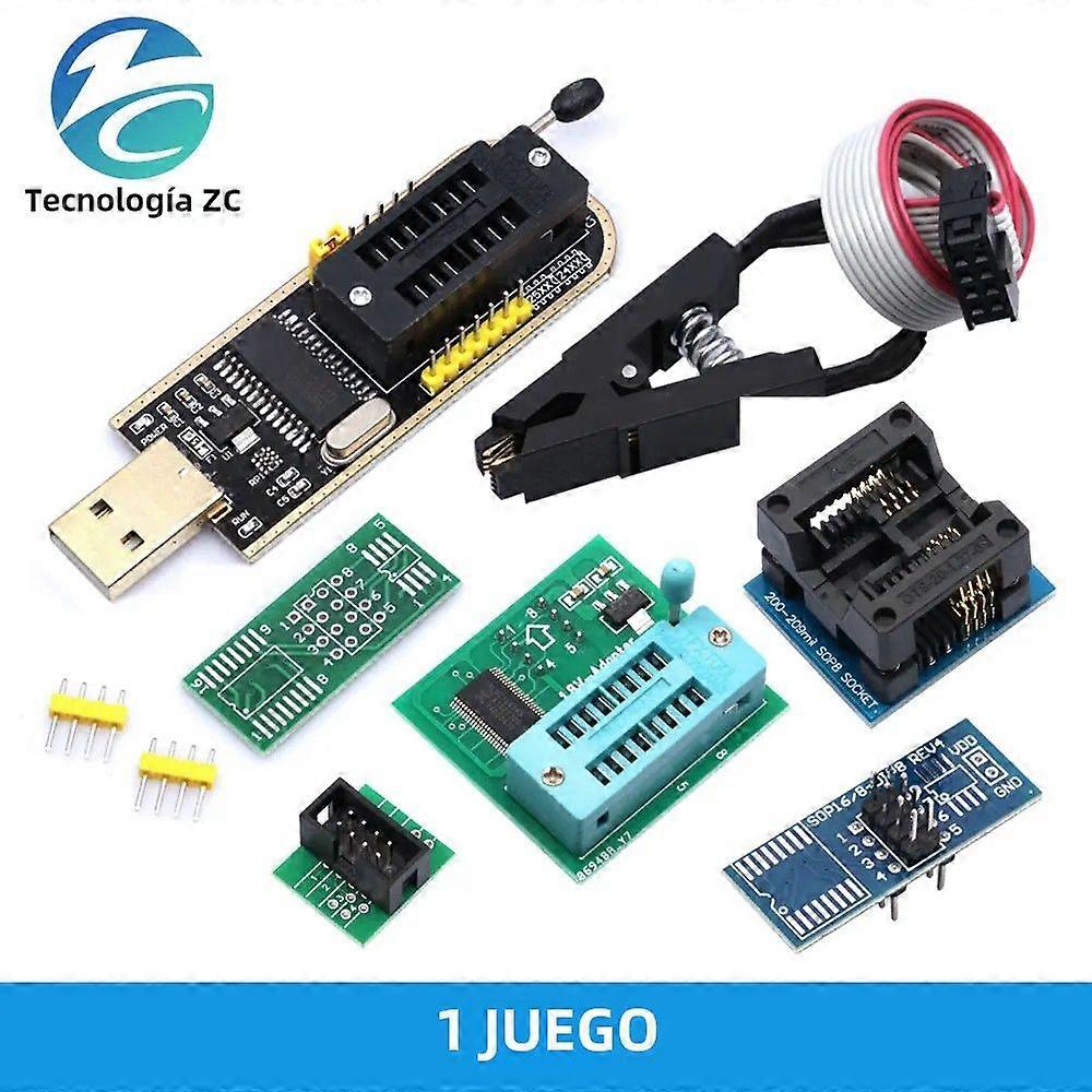 Original CH341A USB Programmer for 24 25 Series EEPROM SOIC8 SOP8 Test Clip Module for 93CXX/25CXX/24CXX