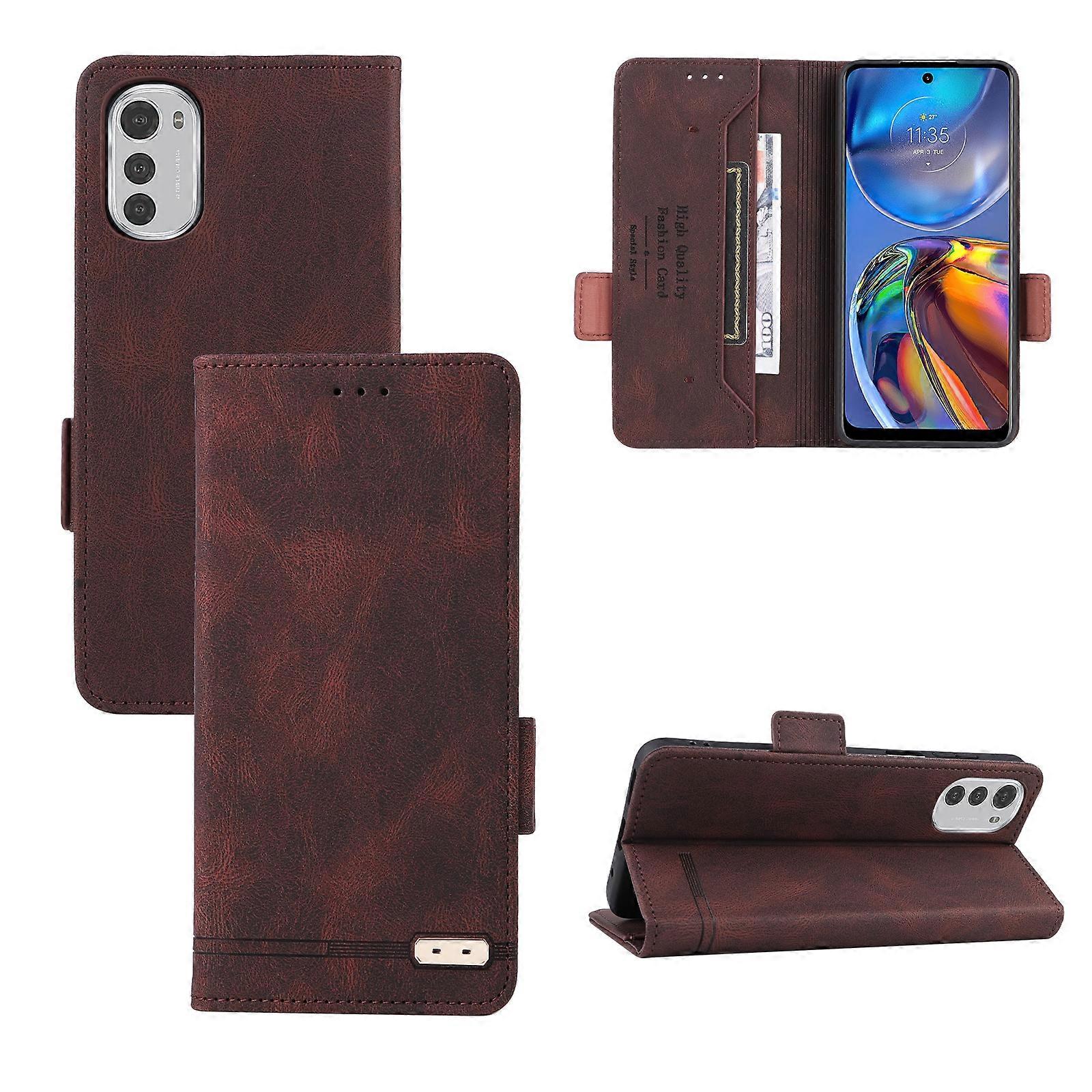 For Nokia C21 Plus Magnetic Clasp Leather Phone Case