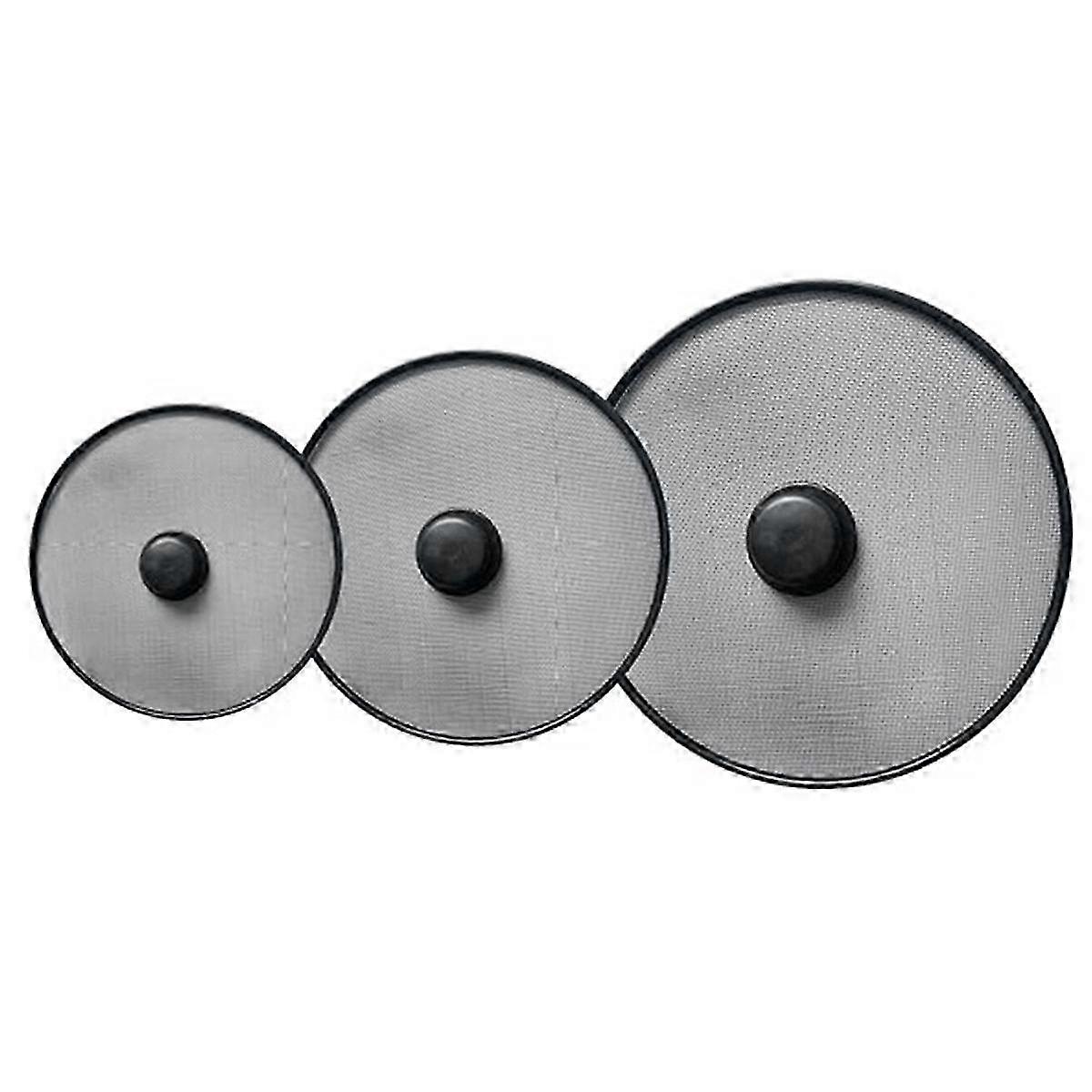 3Pcs Kitchen Splash Guard Splatter Screens Frying Pan Splatter Guard Grease Splatter Screen Mesh Oil