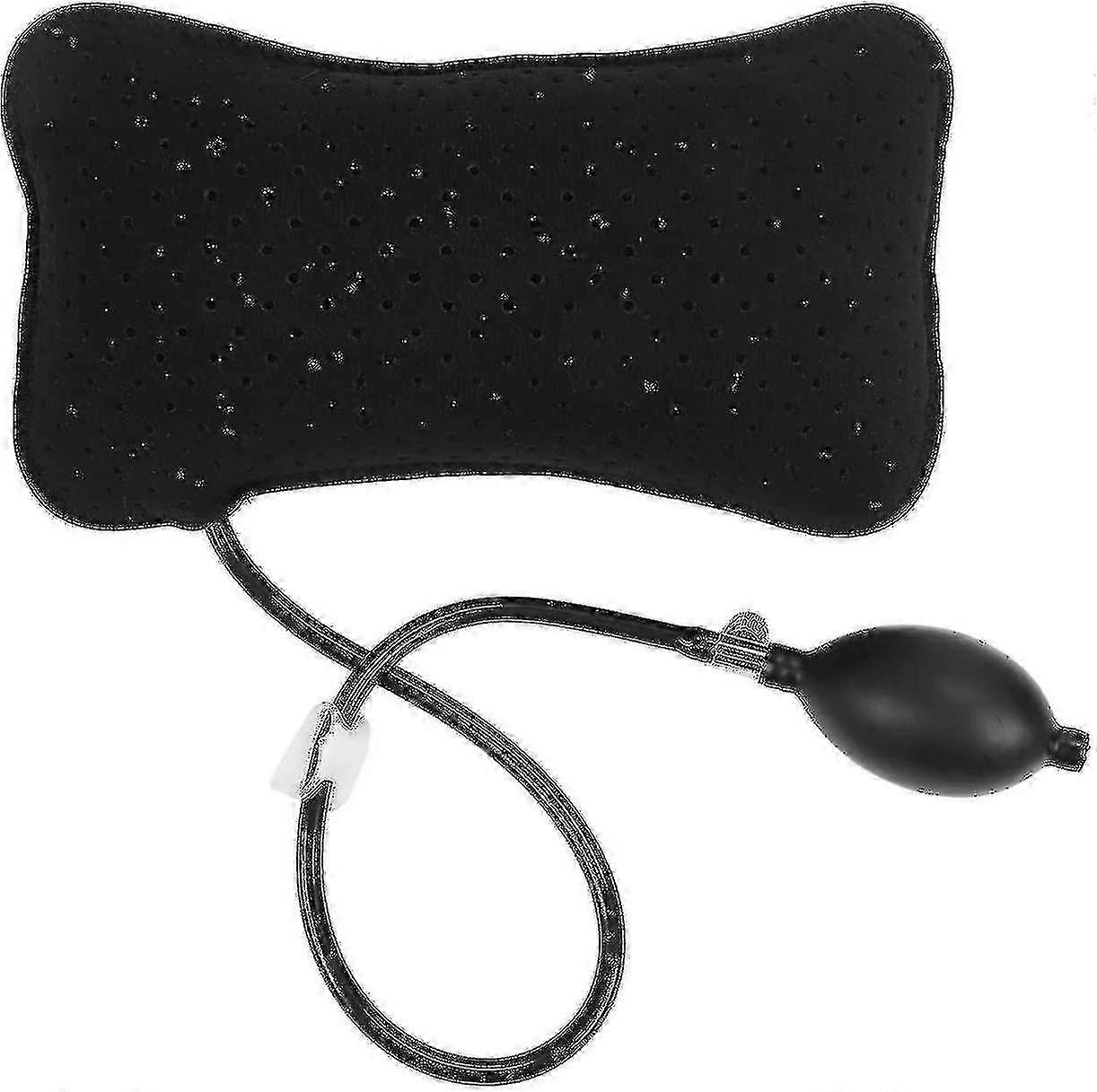 Portable Washable Lumbar Pillow with Inflatable Support