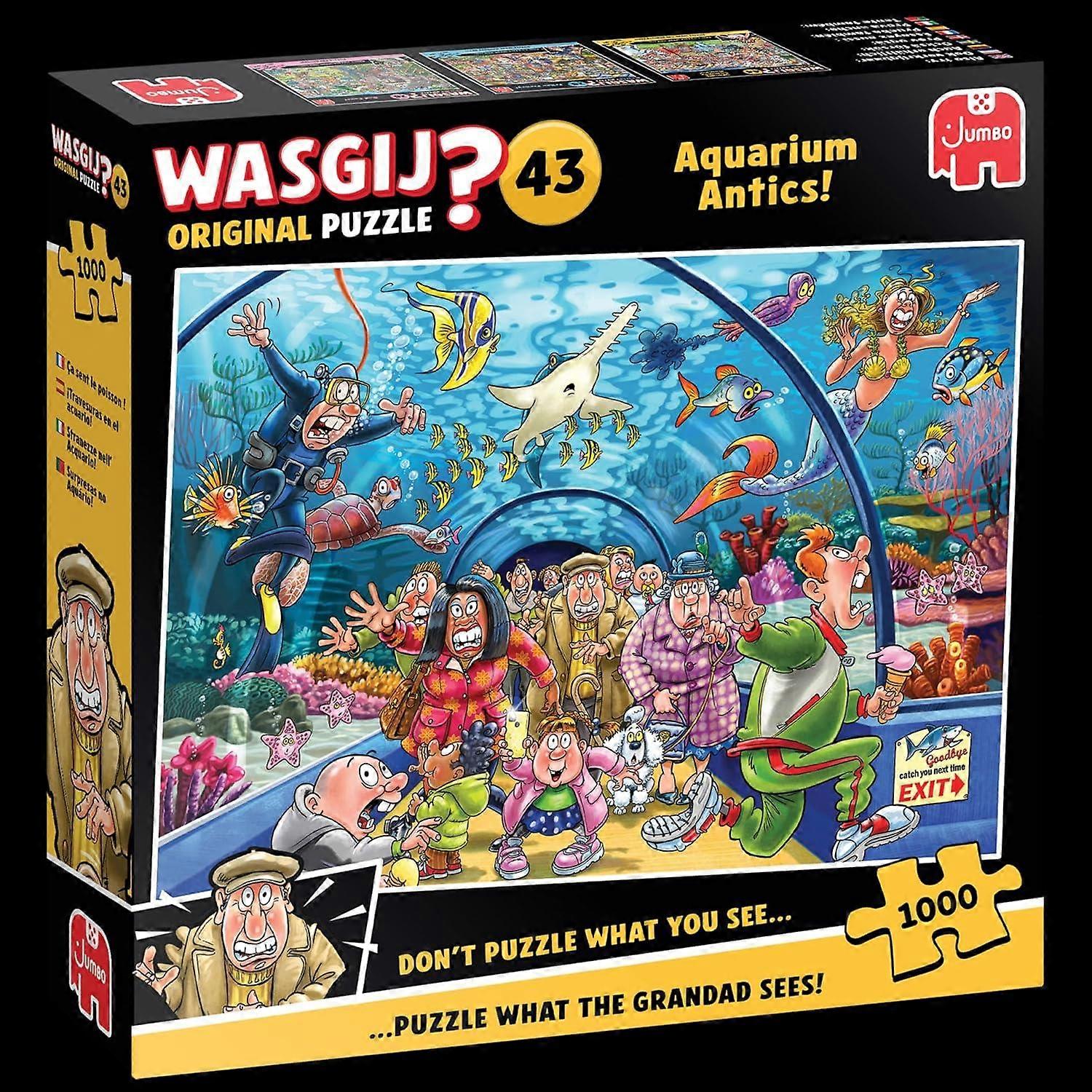 Wasgij Original 43 Aquarium Antics Jigsaw Puzzle (1000 Pieces)
