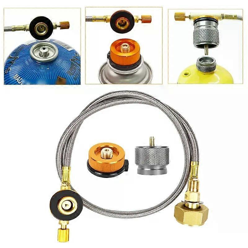 Camping Gas Stove Propane Refill Adapter Gas Tank, Furnace Connector Accessories for Cooking Stove Connectors