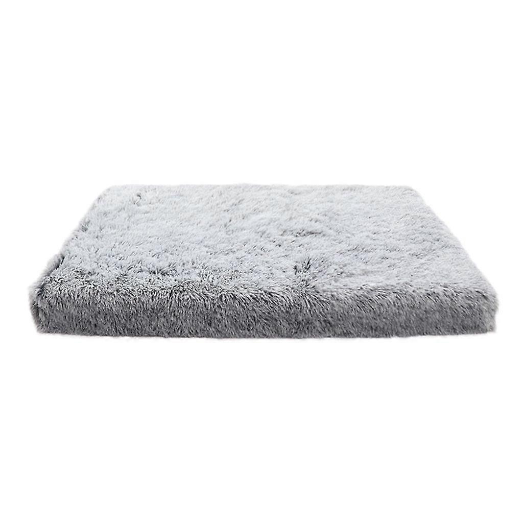 Square Long Plush Warm Dog Bed with Zipper Cat Mats Pet Kennel Warm Sleeping