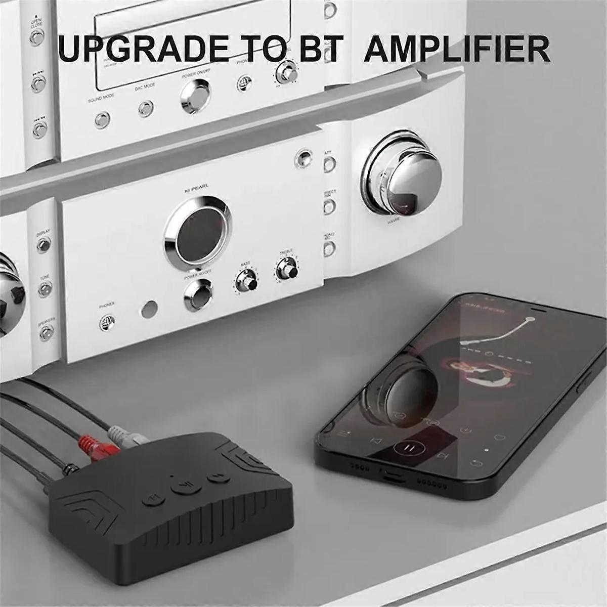 Bluetooth 5.3 Audio Receiver 3.5mm AUX RCA USB Stereo Music Wireless Adapter Support U-Disk Play for Speaker Amplifier