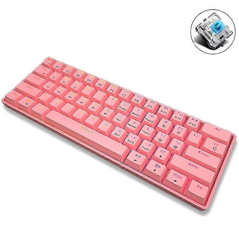 LEAVEN Mechanical Keyboard, Colour: Green Axis (Pink) Green Axis (Pink)