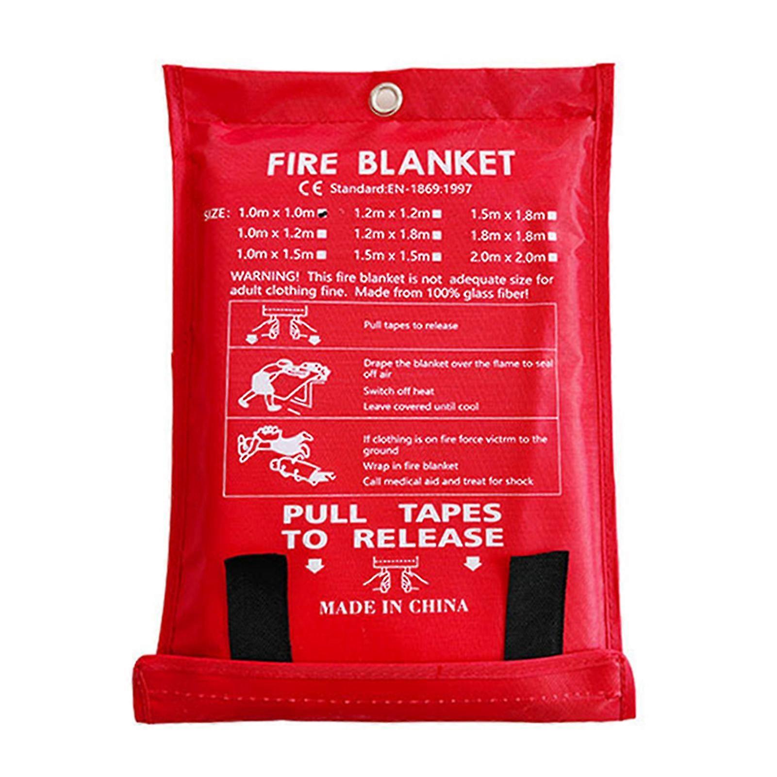 Emergency Fire Blanket Durable Folding Reusable Fireproof Blanket for Ships Automobiles