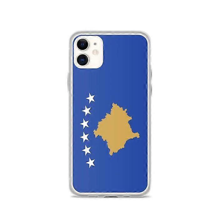 Phone Case - PIXELFORMA - Kosovo Flag - Compatible with iPhone 11 - Flexible - Shockproof