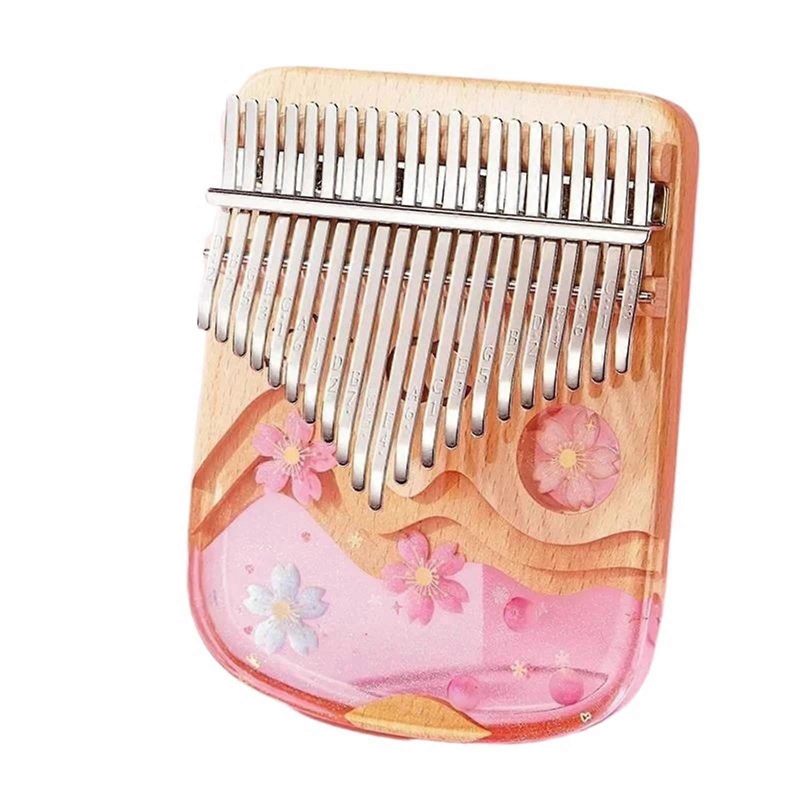 Kalimba For Beginners 21 Key Transparent Resin Thumb Piano Musical Instrument Ideal Gift for Beginners