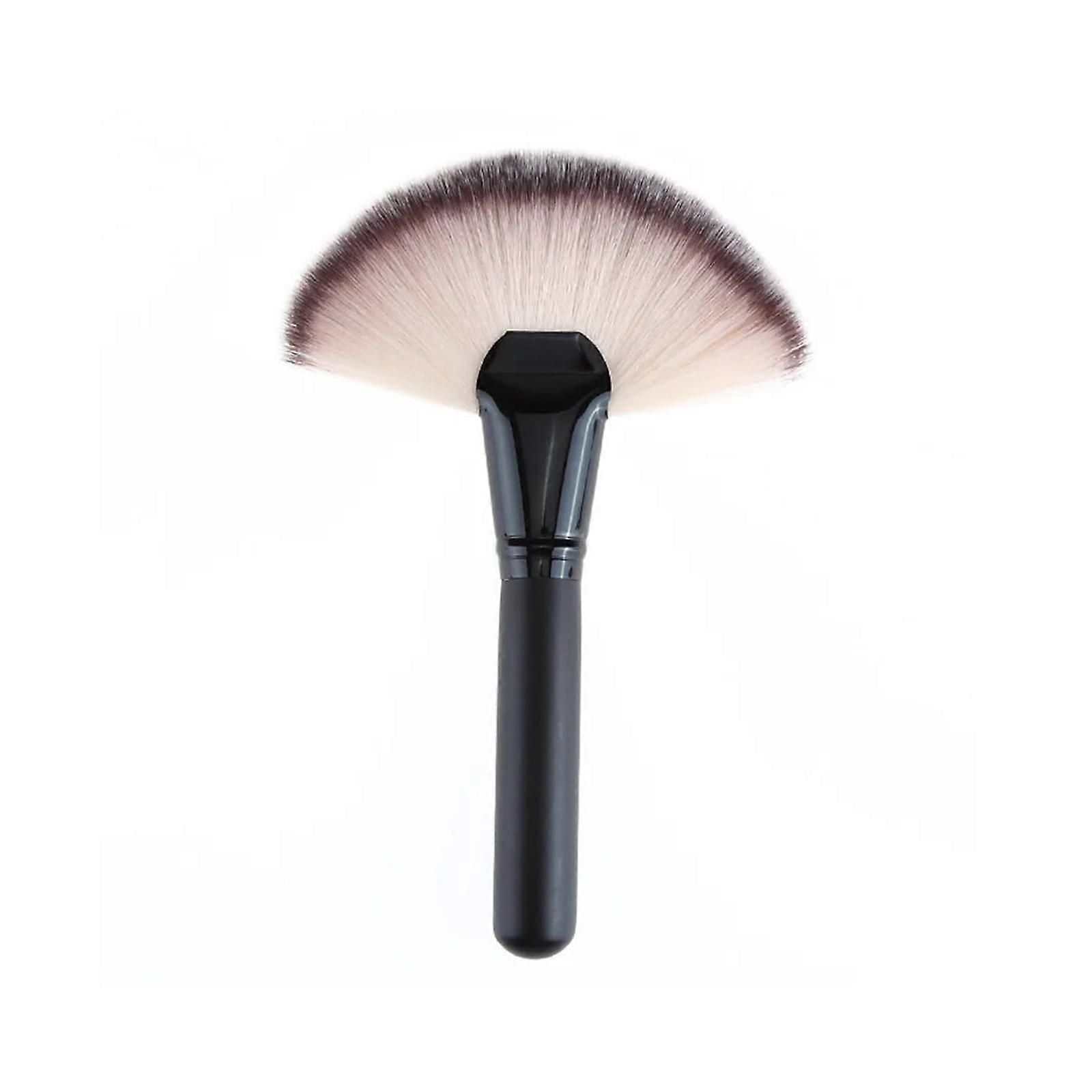 Makeup Fan Shape Powder Concealer Brush for Highlighting and Nail Art, Dual-Use Makeup Tool, Soft Bristles