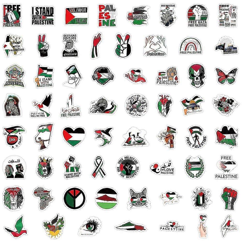 600-60x فلسطين الحرة ملصق الفينيل صائق السيارة ملصقات الهاتف المحمول للماء