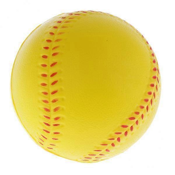 30x Pitcher's Soft Training Softball, PU Foam Yellow Baseball Ball for Practice