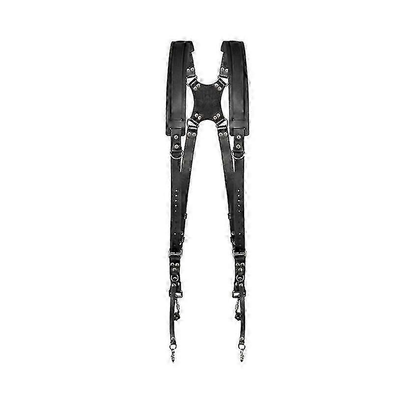 Camera Strap Accessories For Two-cameras Dual Shoulder Leather Harness Multi Camera Gear For Dslr/slr Strap Dual Camera Strap Holder Holster