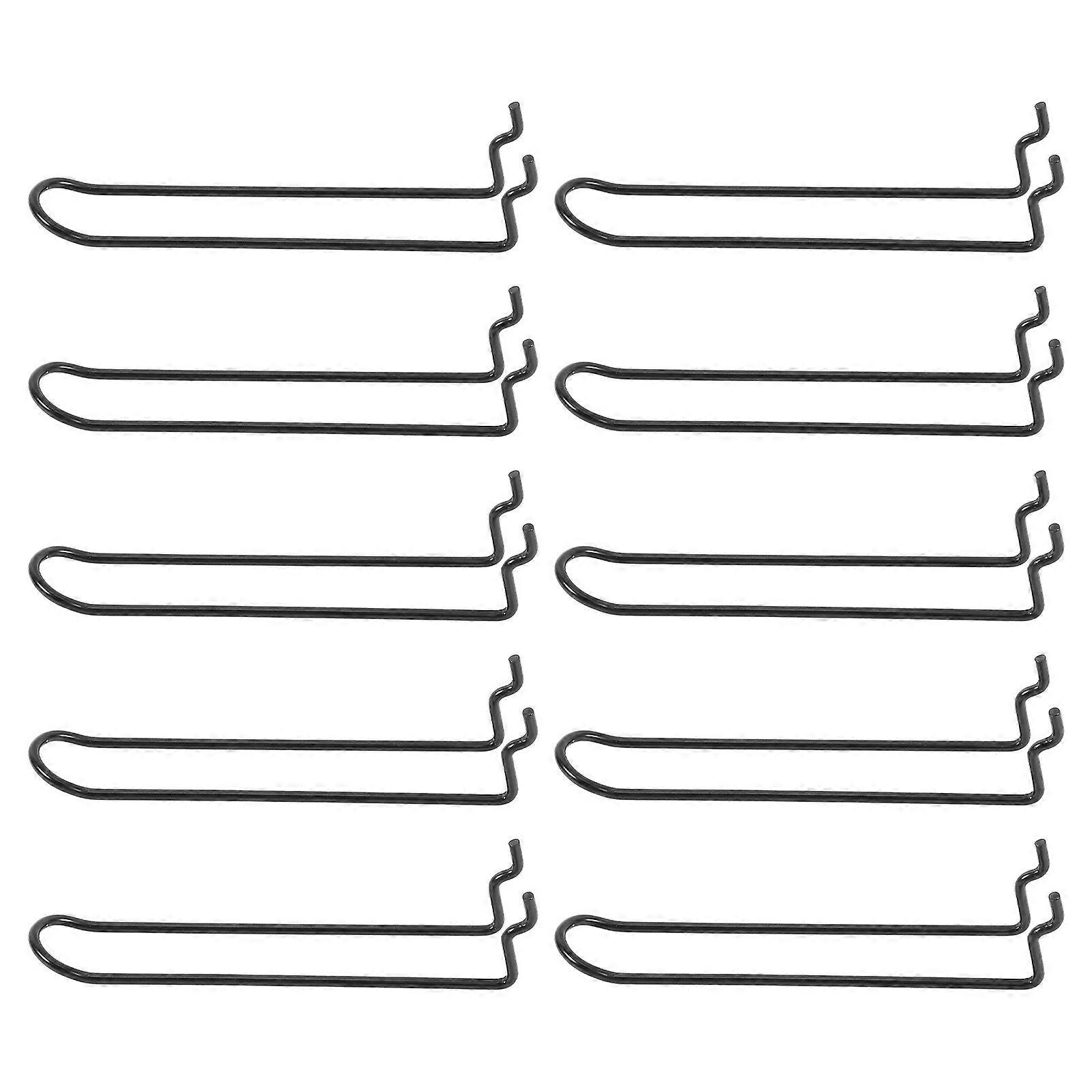 Stainless Steel Double Loop Pegboard Hooks   Heavy Duty Tool Organization for Garage & Workshop   Easy Installation, Durable Accessories for Pegboard