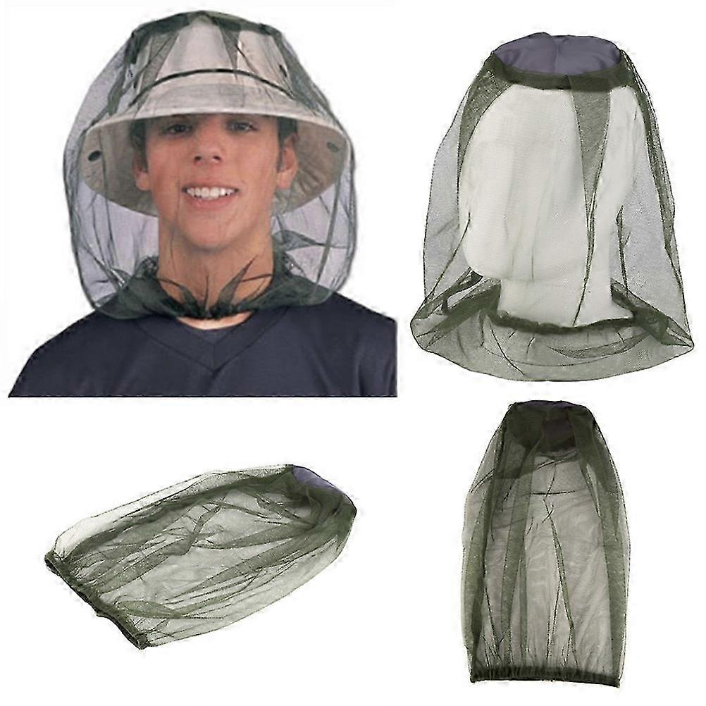 Face Neck Protection Netting Mosquito Insect Repellent Anti-Bite Net for Outdoor Fishing