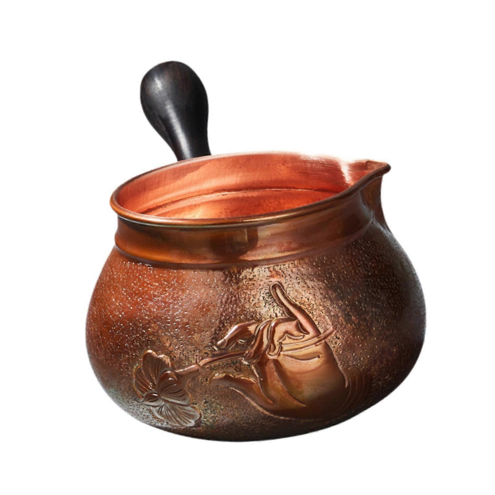 Tea Pitcher 400ml Side Handle Milk Pitcher for Living Room Household Hotel