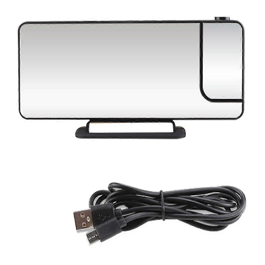 Digital Alarm Projection Desktop Clock,Digital Alarm Thermometer Electronic Projection Clock Border