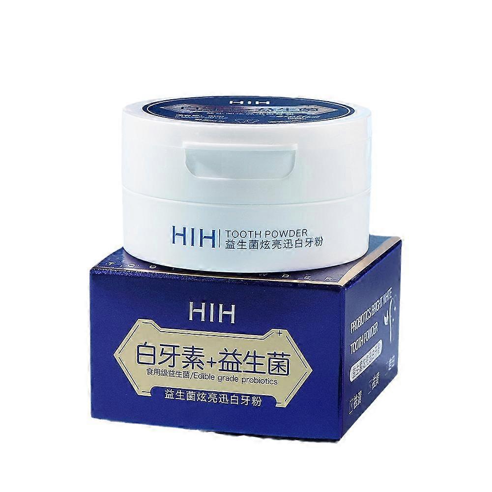 50g(A)$Probiotics Brightening and Whitening Tooth Powder Teeth Cleaning, Yellowing and Stain Removing Mint Flavor Whitening Tooth Freshening Breath