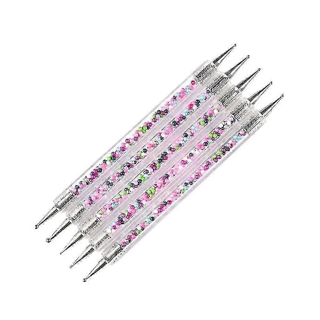 Double-Head Nail Art Dotting Pen Set of 5 Professional Manicure Tools