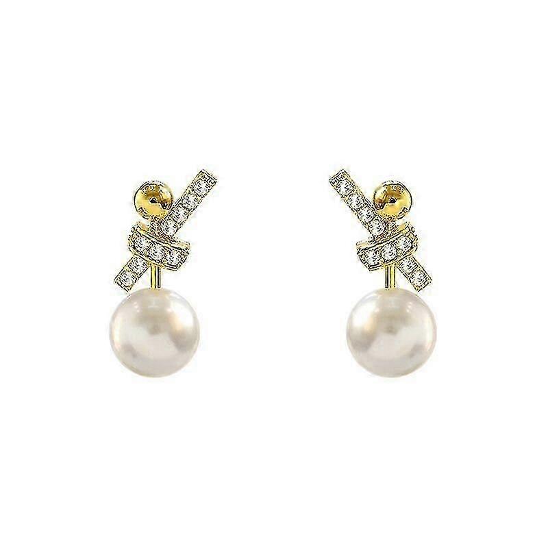 Bow Pearl Earrings, Pearl Earrings