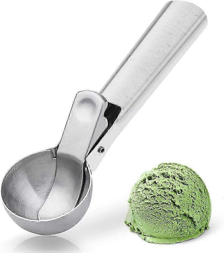 Pelle à crème glacée en acier inoxydable avec gâchette - Robuste et lavable au lave-vaisselle