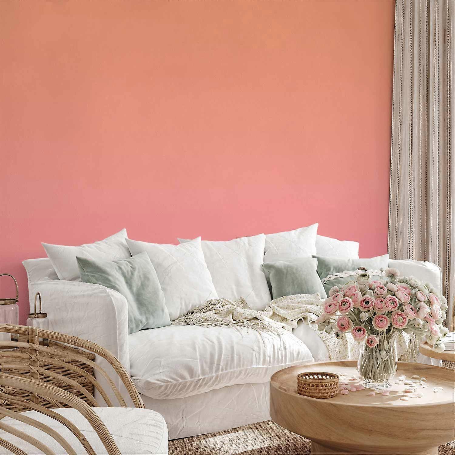 Self-adhesive wall mural - Warm sunset - Orange to pink gradient