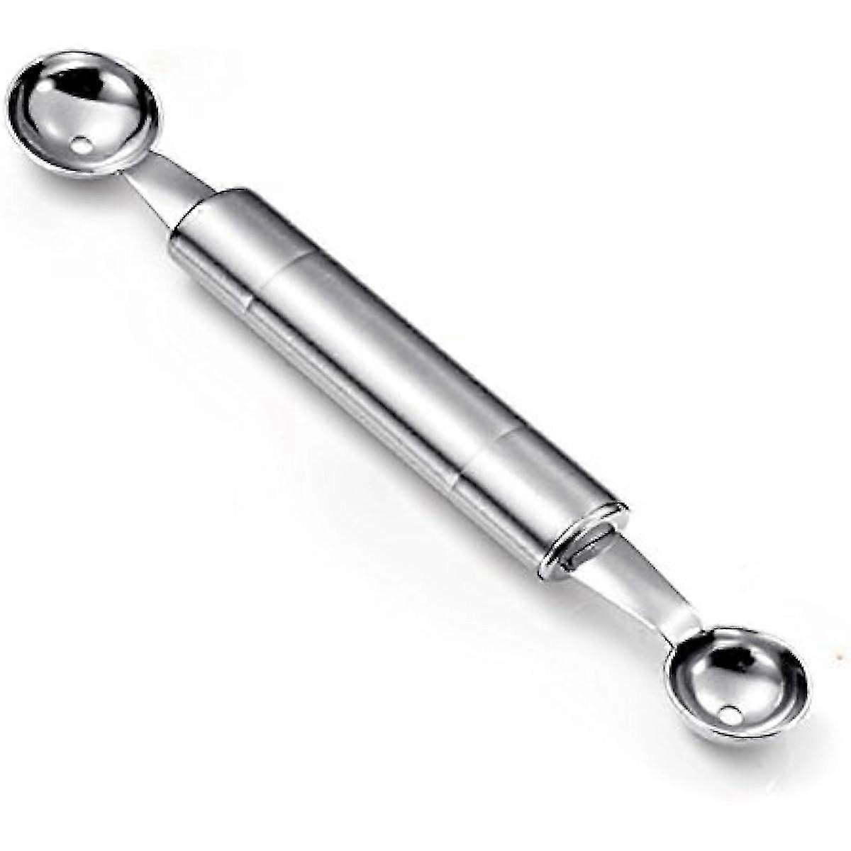 Stainless Steel Double End Melon Ball Spoon Fruit Scoop Tool