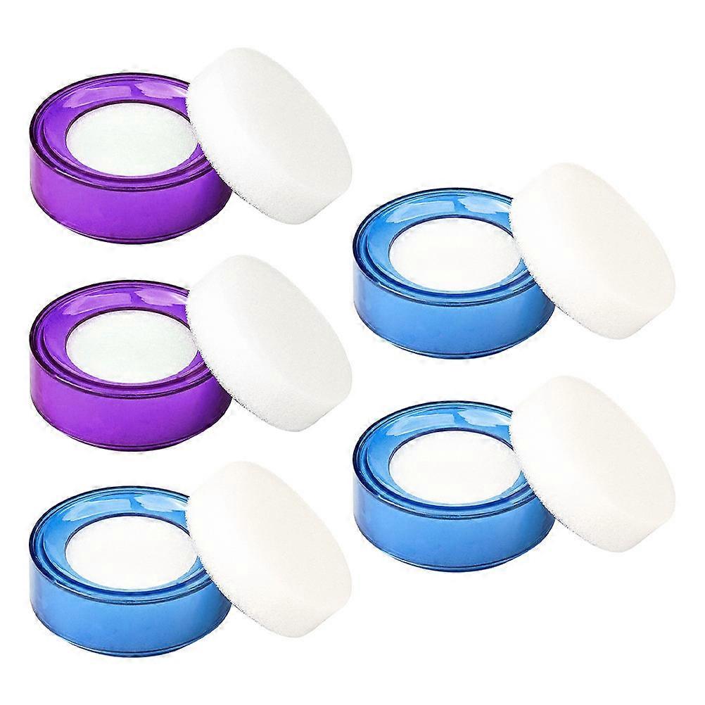 5pcs Cash Counting Finger Sponges, Hand Moistener for Handling, Office & Cashier Use, Sponge Material for Improved Efficiency, Random Color