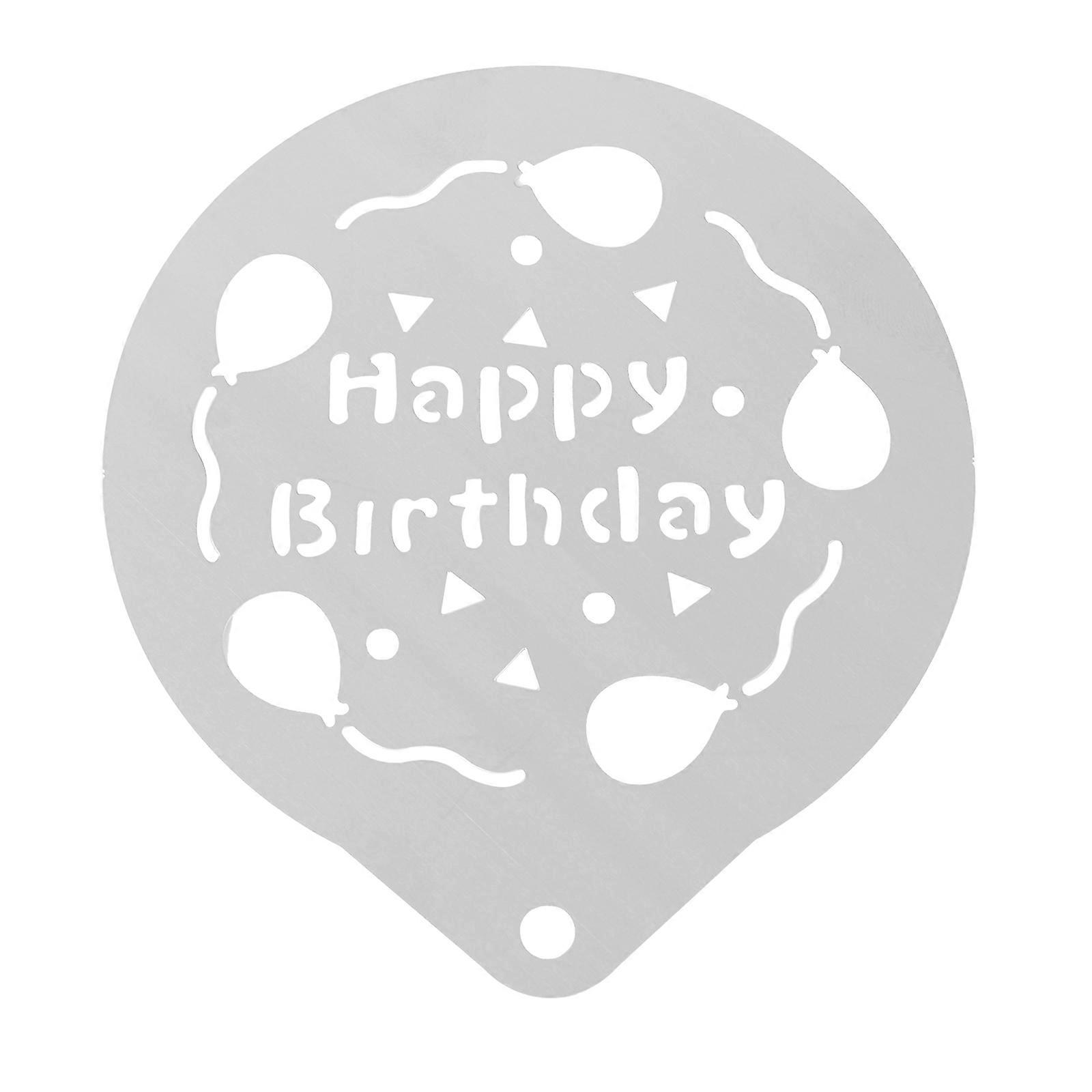 Baking Template with Coffee Motifs, Easy Handling, Adds Professional Touch