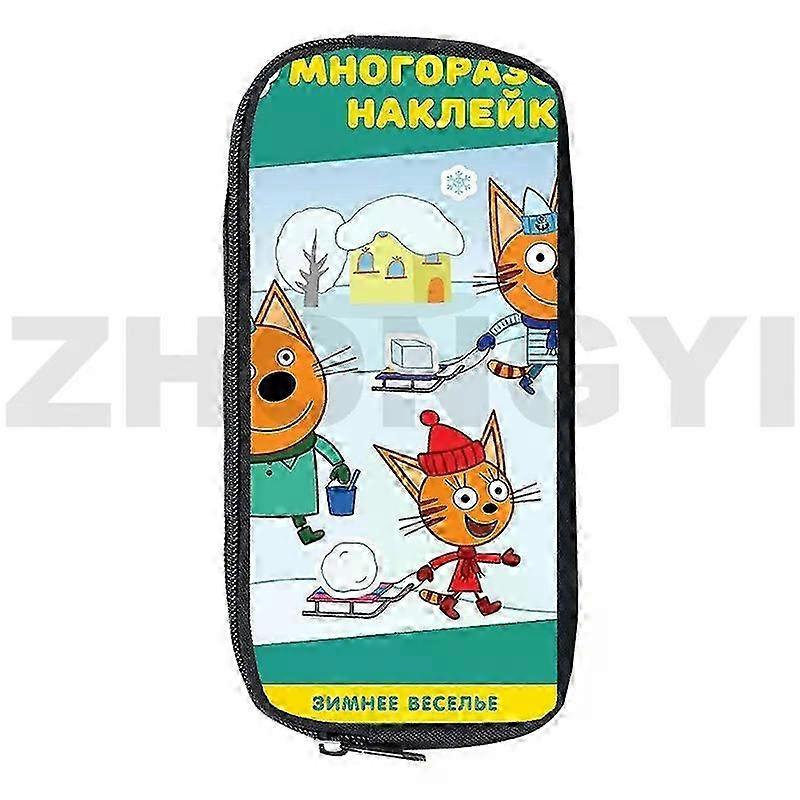 Three Kittens Pencil Case for Kids - Creative School Supplies