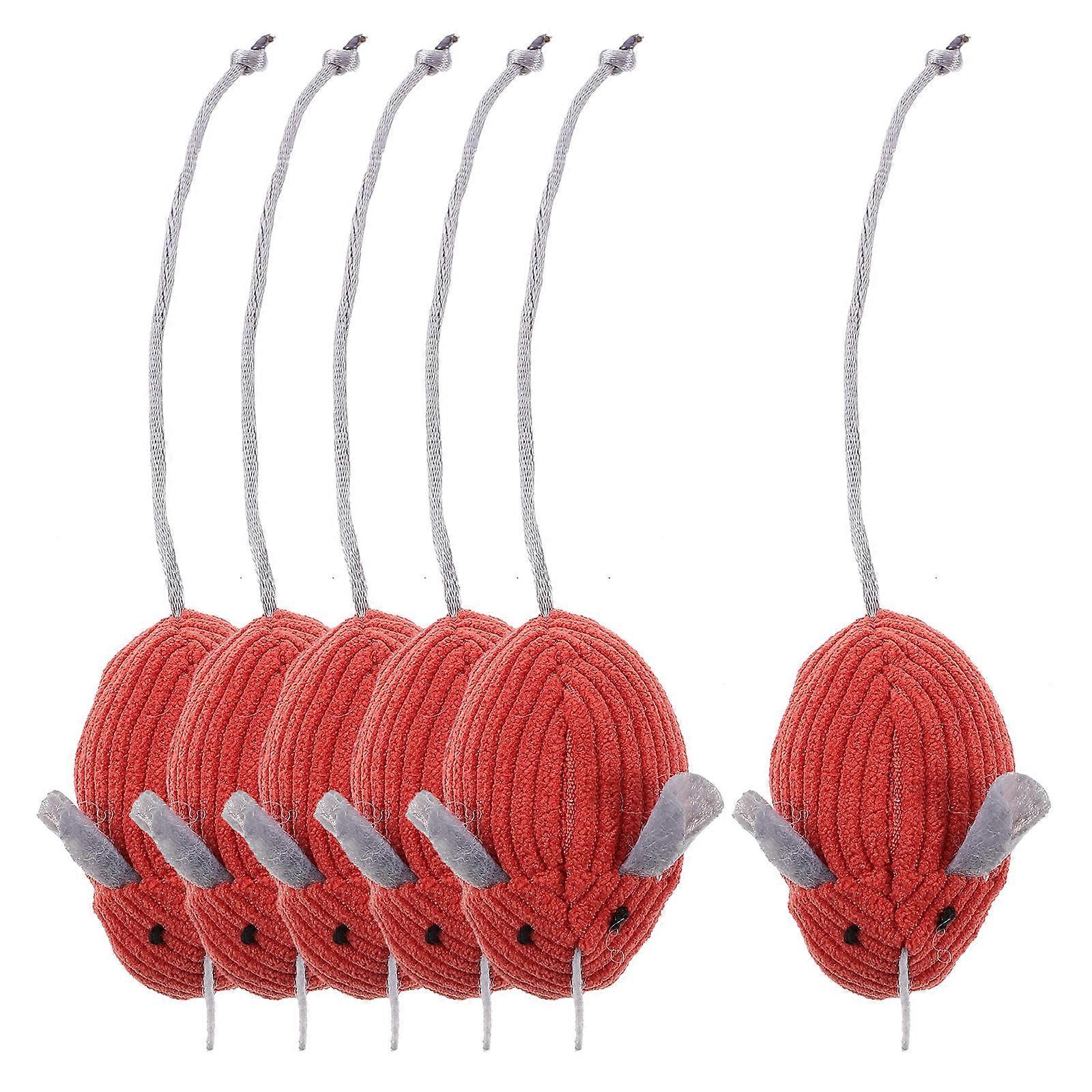 6pcs Catnip Mice for Cats   Soft Plush Chew Toys to Stimulate Hunting Instincts and Encourage Play