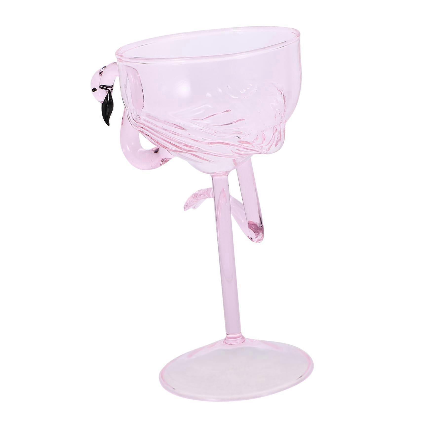 Flamingo wine glass cocktail glass with unique design for parties and special occasions durable and easy to clean for wine cocktails and cold