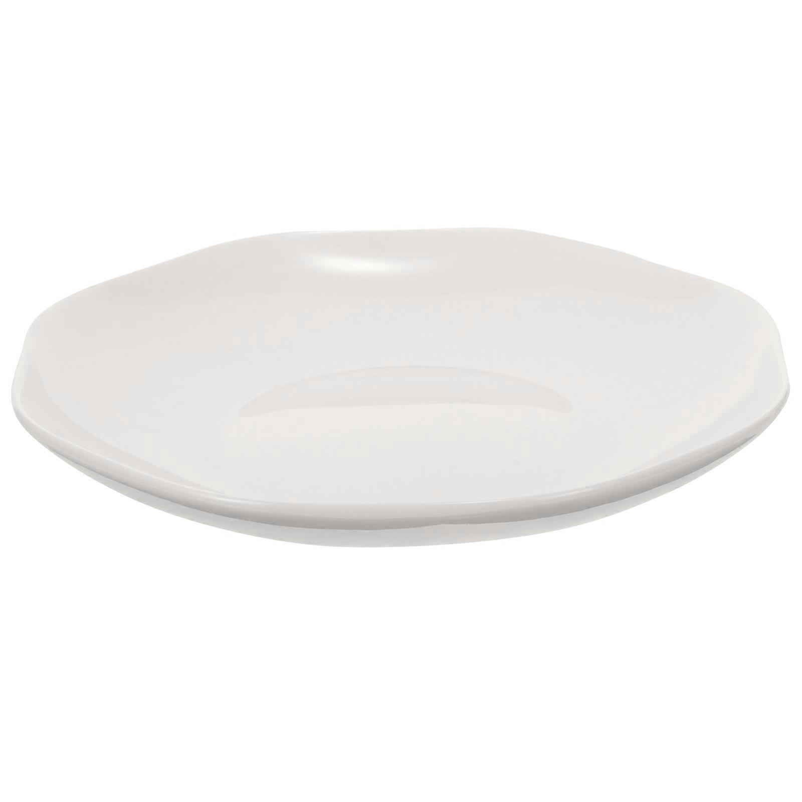 Deep Food Tray Ceramic Platter Microwaveable Square Dining Plate 6 Inch Home Users