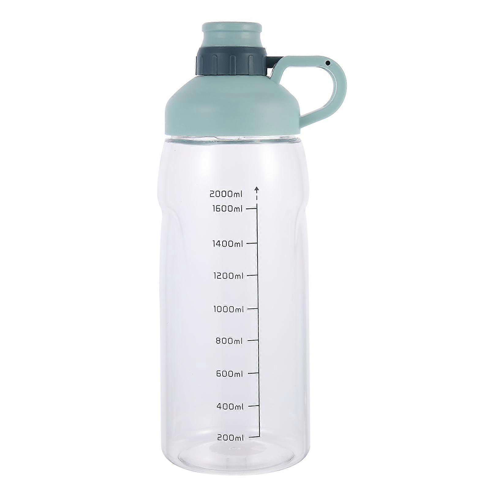 Water Bottle with Measurements Pc Blue Daily Hydration Tracker Versatile Container for Storage Use