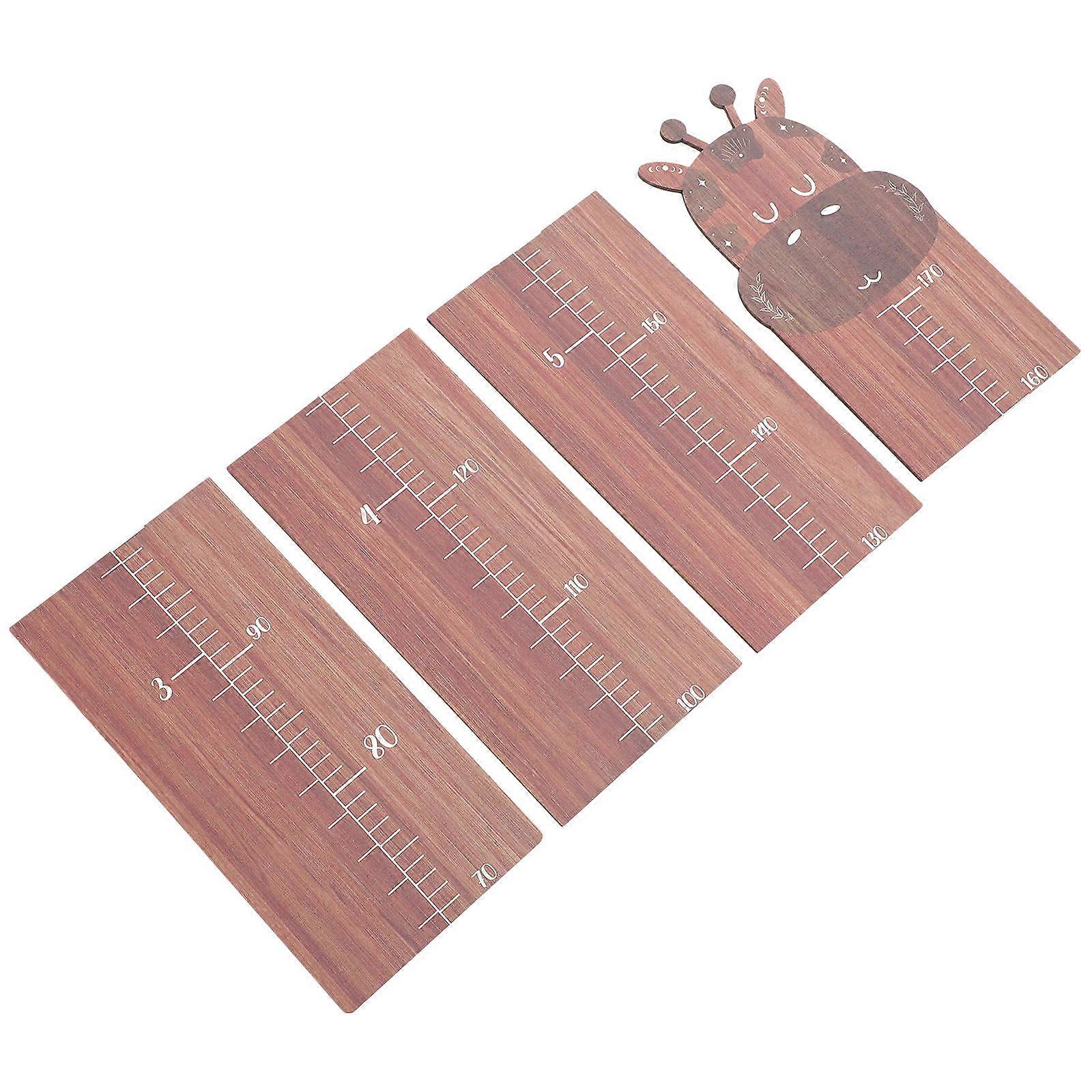 Childrens Height Chart Tracking Growth Wood Material Traditional Style Child Growth Monitoring 47.2 5.9 0.0in 1Set