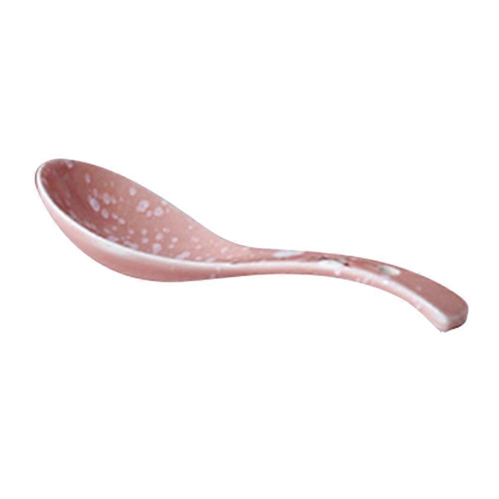 Ceramic Spoons Pink Table Spoons for Kitchen Use Creative Style