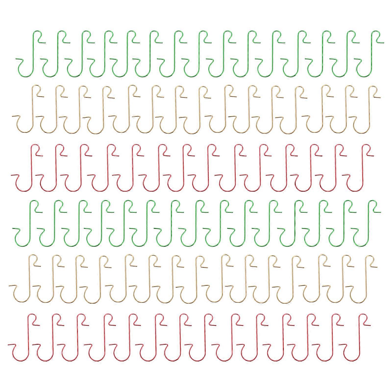 Small S Hooks Christmas Hook Decorative Pendant Iron Material Green For Festive Atmosphere 150Pcs